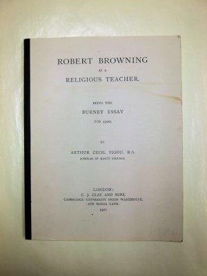 Robert Browning as a Religious Teacher,