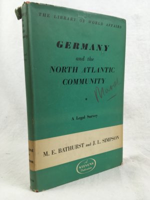 Germany and the North Atlantic Community. A Legal Survey. London, Stevens & Sons, 1956.