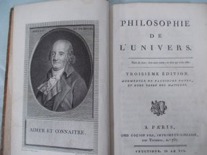 Philosophie de l'Univers. Troisieme edition. Paris, Goujon, 1799.