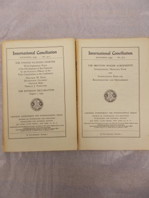 The United Nations Charter, with explanatory notes. New York, Carnegie Endowment for International Peace, 1945.