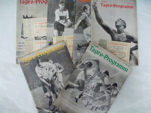 Tages-Programm und Eintrittkarte der Olympischen Sommerspiele 1936 Berlin. Berlin, 1936.