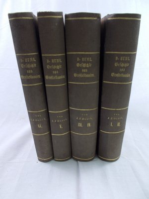 Geschichte von Grossbritannien, I-II, 1762-63. 2 Bde./Geschichte von England, I-IV, 1767-71. 4 Bde. in 2. All 6 vols. in 4. Breslau/Leipzig, J. E. Meyer, 1762-71.