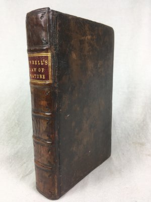 A Brief Disquisition of the Law of Nature, according to the Principles and Method laid down in the Reverend Dr. Cumberland's (now Lord Bishop of Peterborough's) Latin Treatise on that subject. As also his Confutations of Mr. Hobbs's Principles put into another method. London, Richard Baldwin, 1692.