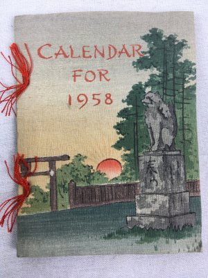 Calendar for 1958, Tokyo, 1934.