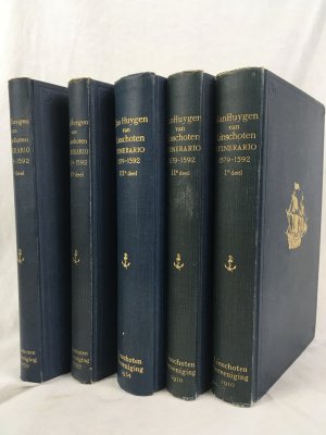 Itinerario, voyage ofte Schipvaert van Jan Huygen van Linschoten, Naer Oost ofte Portugaels Indien 1579 - 1592. 5 vols set. 1910-1939, S-Gravenhage, Martinus Nijhoff, Linschoten-Vereeniging.