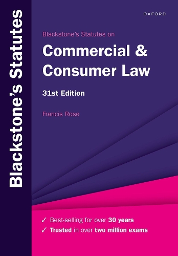 Blackstone's Statutes on Commercial & Consumer Law.