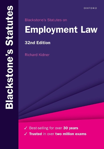 Blackstone's Statutes on Employment Law 2022-2023.