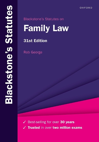 Blackstone's Statutes on Family Law.
