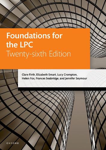 Foundations for the LPC. 26th Revised edition