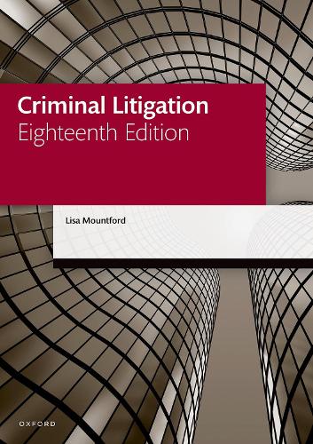 Criminal Litigation. 18th Revised edition