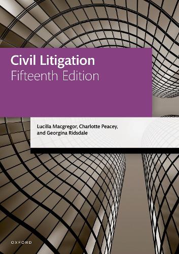 Civil Litigation. 15th Revised edition