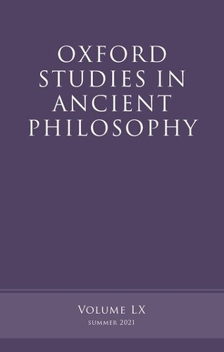 Oxford Studies in Ancient Philosophy, Volume 60.