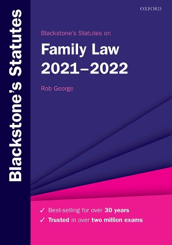 Blackstone's Statutes on Family Law 2021-2022.