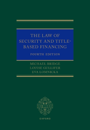 The Law of Security and Title-Based Financing.