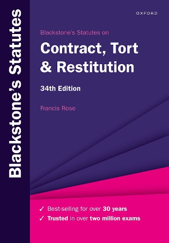 Blackstone's Statutes on Contract, Tort & Restitution.