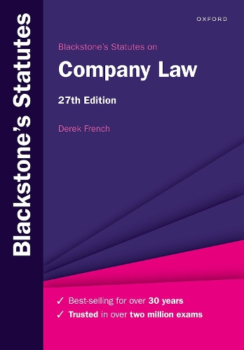 Blackstone's Statutes on Company Law.