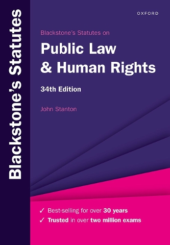 Blackstone's Statutes on Public Law & Human Rights.