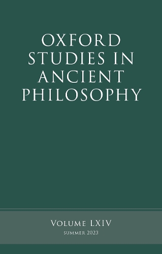 Oxford Studies in Ancient Philosophy. Volume 64.