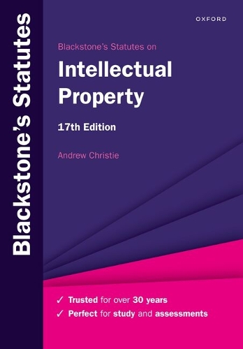 Blackstone's Statutes on Intellectual Property.