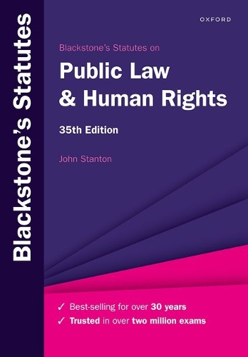 Blackstone's Statutes on Public Law & Human Rights.