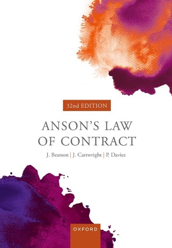 Anson's Law of Contract.