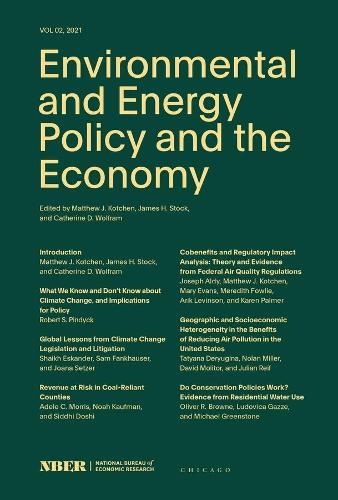 Environmental and Energy Policy and the Economy. Volume 2.