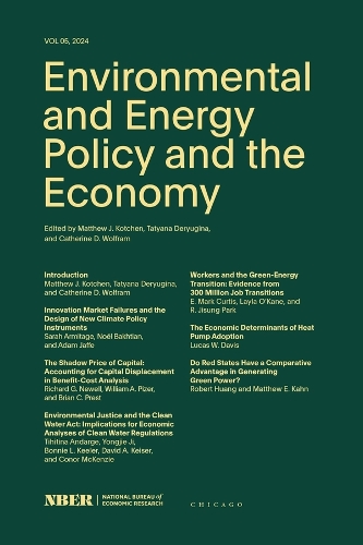 Environmental and Energy Policy and the Economy. Volume 5.