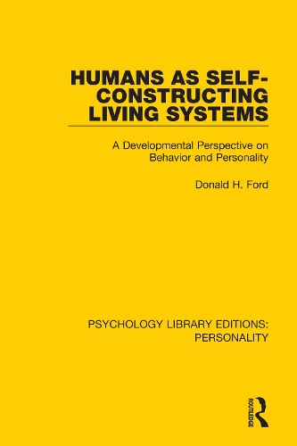 Humans as Self-Constructing Living Systems: A Developmental Perspective on Behavior and Personality.