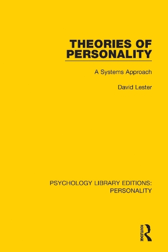 Theories of Personality: A Systems Approach.
