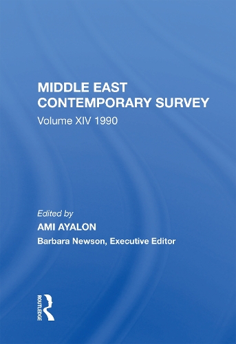 Middle East Contemporary Survey, Volume Xiv: 1990.