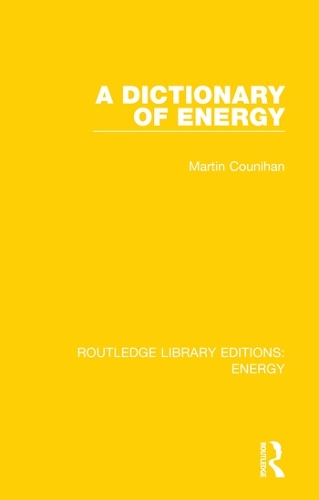 A Dictionary of Energy.