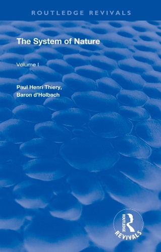 The System of Nature: Volume 1.