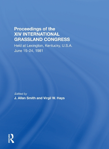 Proceedings Of The Xiv International Grassland Congress.