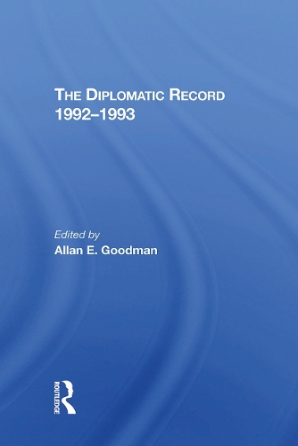 The Diplomatic Record 19921993.