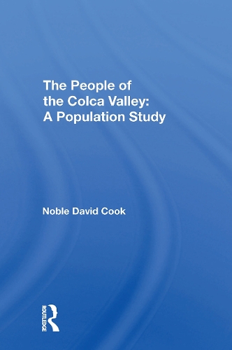 The People of the Colca Valley: A Population Study.