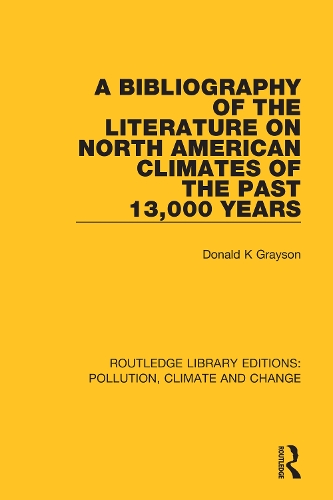 A Bibliography of the Literature on North American Climates of the Past 13,000 Years.