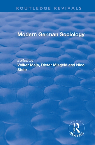 Modern German Sociology.