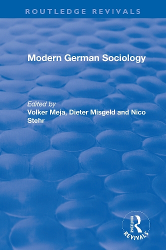 Modern German Sociology.