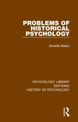 Problems of Historical Psychology.