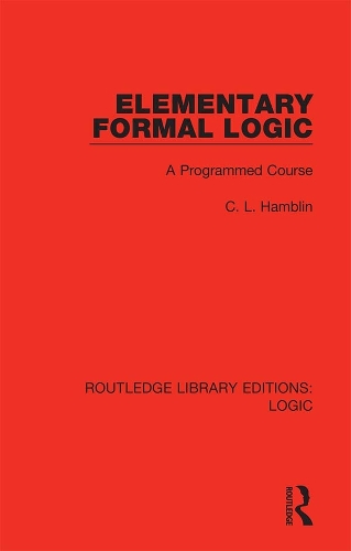 Elementary Formal Logic: A Programmed Course.