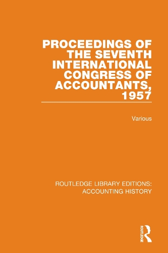 Proceedings of the Seventh International Congress of Accountants, 1957.