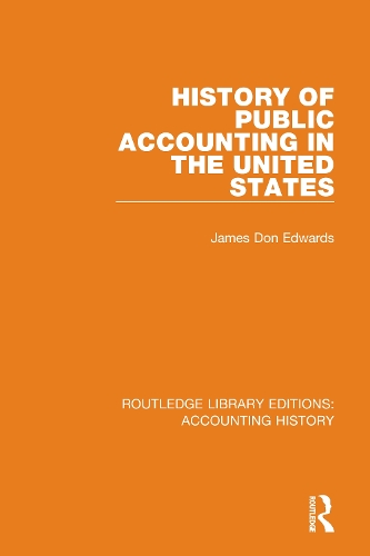 History of Public Accounting in the United States.