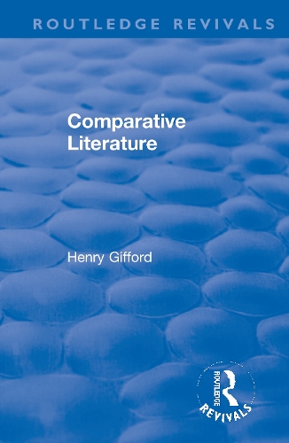 Comparative Literature.