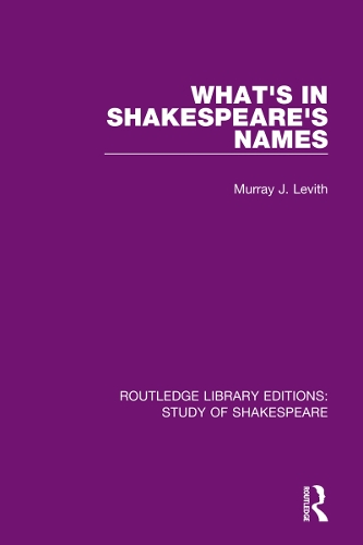 What's in Shakespeare's Names.