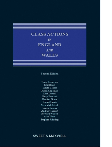 Class Actions in England & Wales.
