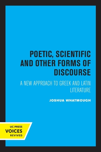 Poetic, Scientific and Other Forms of Discourse