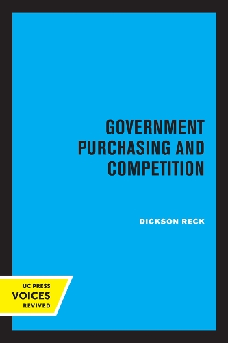 Government Purchasing and Competition.