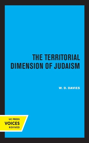 The Territorial Dimension of Judaism.