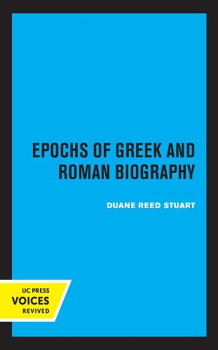 Epochs of Greek and Roman Biography.