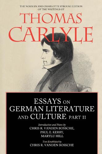 Essays on German Literature and Culture, Part II.